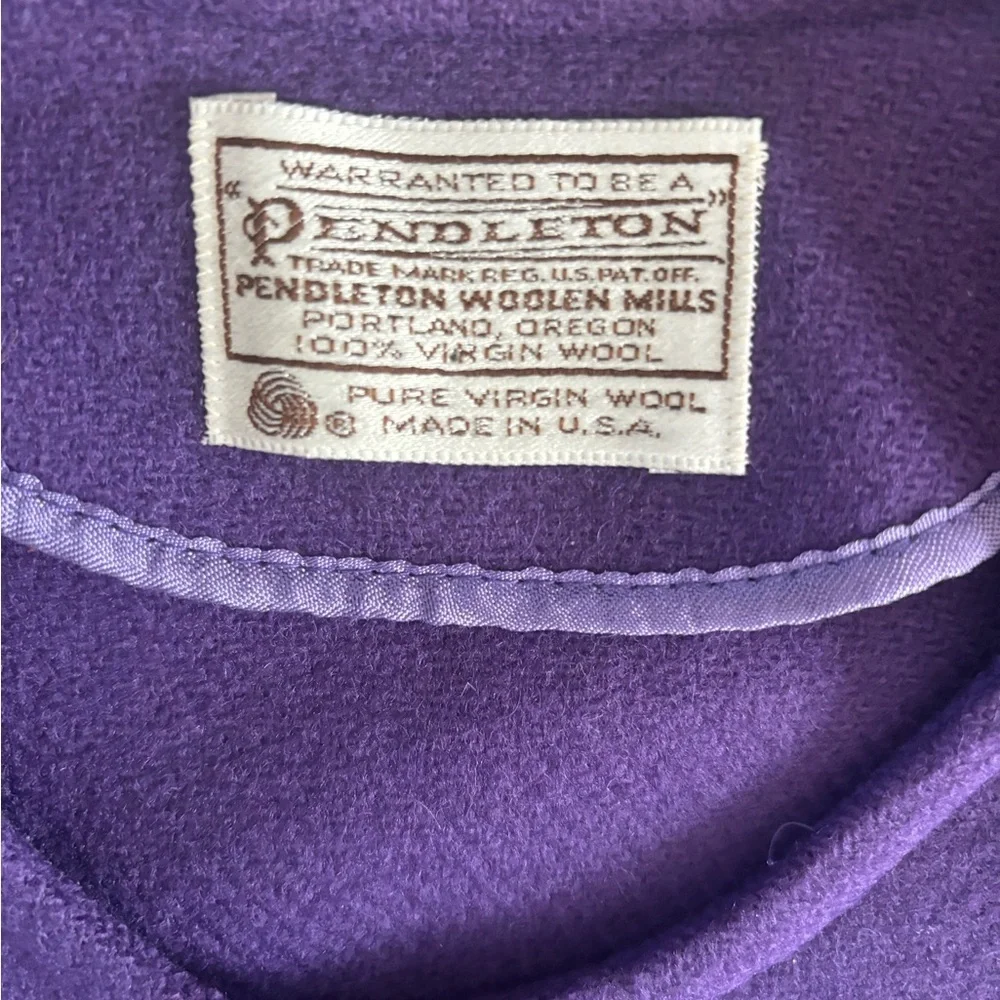 VINTAGE Pendleton Women’s Crop 100% Virgin Wool Jacket women’s size 14